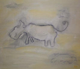 "Fabel I" 31x31 cm Olja på duk -07
