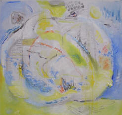 "Tidsresa I" 116x116 cm Olja på duk -05