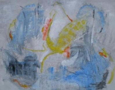 "Vårfabel" 94x72 cm Olja på duk -07